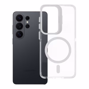 Suojakuori Samsung S26:lle Lens Mag Cover MagSafe-yhteensopiva valkoinen