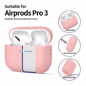 Tech-Protect Silikoninen Suojakuori AirPods Pro 3 -lle - vaaleanpunainen