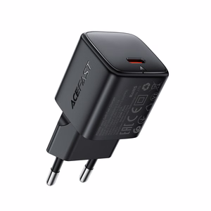 Acefast A117 -laturi 20 W GaN USB-C musta