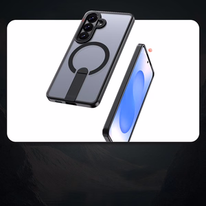 Hybrid Armor X Case for Samsung Galaxy A36 / A37 with Stand Compatible with MagSafe - Black
