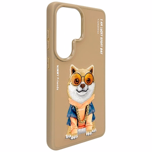 Nimmy Glasses Cool Dog -suojakuori Samsung Galaxy S26 Ultralle - beige