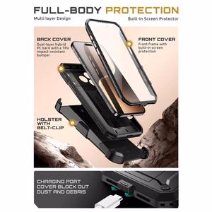 Supcase UB Pro Suojakuori iPhone 17 Pro:lle - Musta