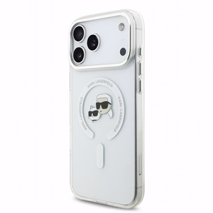 Karl Lagerfeld IML K&CH Heads Metal Frame MagSafe -suojakuori Apple iPhone 18 Pro Max -puhelimelle
