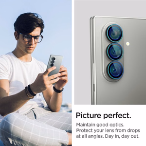 Spigen Optik Pro HD Glas.TR EZ Fit 2 kpl Kameransuoja Samsung Galaxy Z Fold 7:lle - Musta