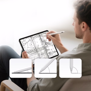 Wozinsky WRA-08 styluskynä iPadille USB-C pikalaturi - valkoinen