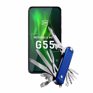 Karkaistu lasi 3mk HardGlass Max Lite musta Motorola Moto G55 5G:lle