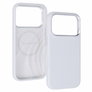 Liavec Silky -suojakuori metallisella kamerakehyksellä mallille iPhone 18 Pro/17 Pro, harmaa
