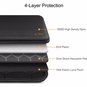 Tech-Protect Hardpouch Kannettavan Suojakuori 13-14 - Musta ja Oranssi