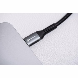 Kaapeli USB C - Lightning Forcell F-Energy PD 3A 27W Cafule 0,25m C259 musta