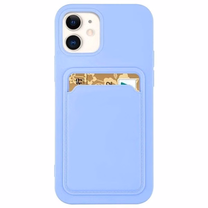 Korttikotelo Silikoni lompakko lompakko korttipaikka asiakirjat Samsung Galaxy A72 4G Purple