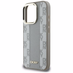 DKNY Checkered Pattern MagSafe Suojakuori iPhone 16 Pro:lle - beige