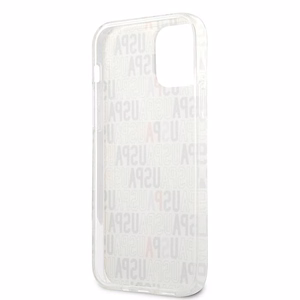 US Polo USHCP12MPCUSPA6 Logo Mania Collection suojakuori laitteelle iPhone 12 / 12 Pro 6.1", valkoinen