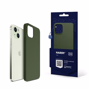 3mk Hardy Silicone MagCase Suojakuori iPhone 15 Plus:lle - vihreä