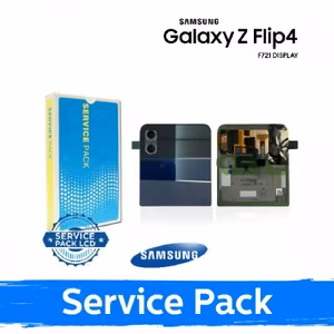LCD-näyttö yhteensopiva Samsung F721 Z Flip4 (ulkoinen) kehyksellä / sininen / (Service Pack)