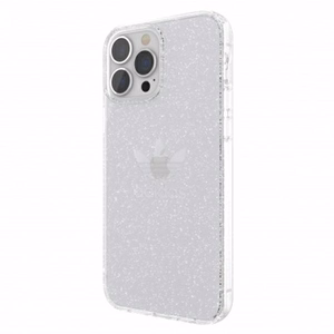 Adidas OR Suojaava selkeä tapaus Glitter iPhone 13 Pro Max - läpinäkyvä hopea - läpinäkyvä hopea