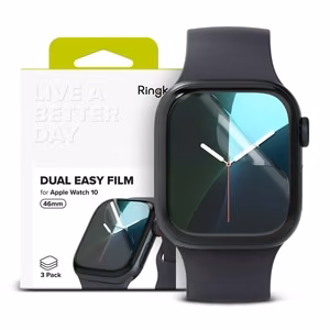 Ringke Dual Easy 3-pakkaus suojakalvo Apple Watch 10 46 mm:lle