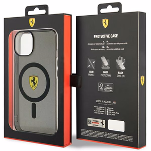 Ferrari FEHMP14SURKK iPhone 14 6.1" musta/musta hardcase Translucent Magsafe
