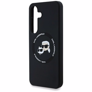 Karl Lagerfeld Suojakuori Samsung S25 Pluslle KLHMS25MSKCHTCK (Magneettinen Silikoninen Double Heads) Musta