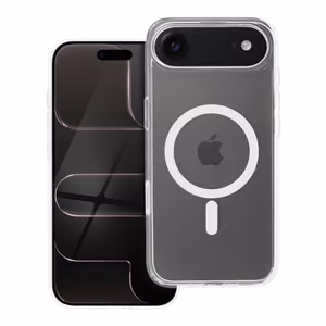 Suojakuori iPhone 17 AIR:lle Clear Mag Cover Elite (STR / NON-YELLOWING / CAMERA CONTROL BUTTON) yhteensopiva MagSafen kanssa läpinäkyvä