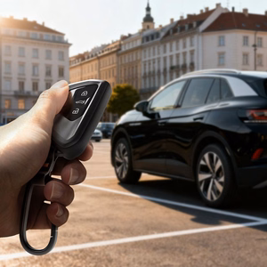 Musta auton avaimen kaukosäätimen kotelo Spigen VK100