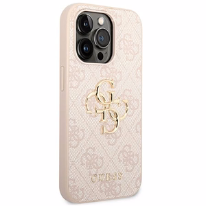 Guess GUHCP14X4GMGPI iPhone 14 Pro Max 6.7" vaaleanpunainen/vaaleanpunainen kovakotelo 4G Iso metallilogo