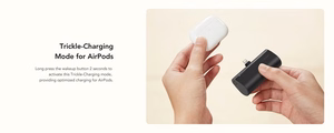 Ulkoinen akku Veger PlugOn (W0556P) PD QC3.0 3A 20W 5000 mAh sisäänrakennetulla Lightning-liittimellä musta