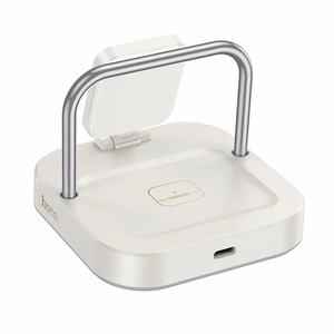 Langaton laturi Hoco 3in1 3A 5W Apple Watch -yhteensopiva CQ16A - maidonvalkoinen