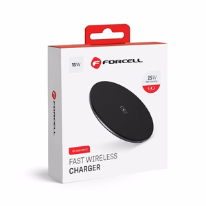 FORCELL F-ENERGY langaton pikalaturi Qi QC 15W musta