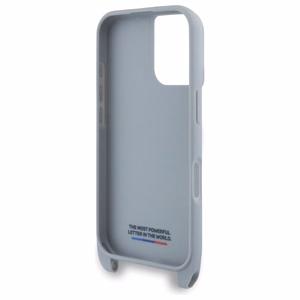 BMW M Edition Carbon Stripe & hihna suojakuori iPhone 16:lle - harmaa
