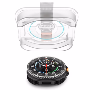Spigen Glas.TR Ez-Fit Karkaistu lasi Samsung Galaxy Watch 8 46mm:lle - Läpinäkyvä