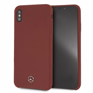Mercedes Silicone Line kotelo iPhone Xs Max - punainen
