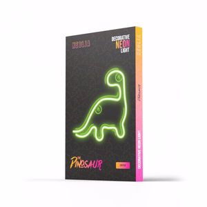 Neon LED valo DINOSAUR vihreä NNE01 Neolia
