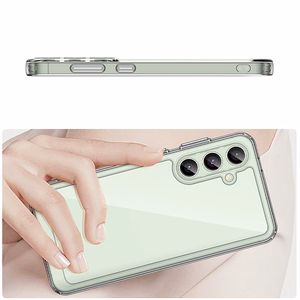 Outer Space Case with Gel Frame for Samsung Galaxy S24 FE - Transparent