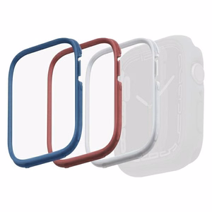 Kehys Uniq Moduo 3in1 kotelolle Apple Watch 4/5/6/7/8/SE/SE2 44/45mm - sininen, punainen, valkoinen