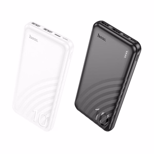 Hoco J123 varavirtalähde 10 000 mAh (2x USB-A, 1x USB-C) - musta