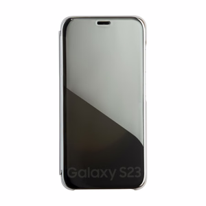Fold Mirror View Case for Samsung Galaxy A14 4G / A14 5G silver