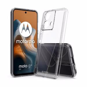 Crong Crystal Shield Cover suojakuori Motorola Moto G34 -laitteelle, läpinäkyvä