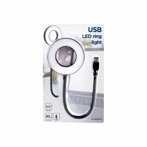 Gembird NL-LEDRING-01 USB LED ring light White 6500K N/A