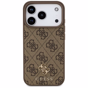 Guess 4G Small Classic Logo MagSafe Suojakuori iPhone 17 Pro - Ruskea