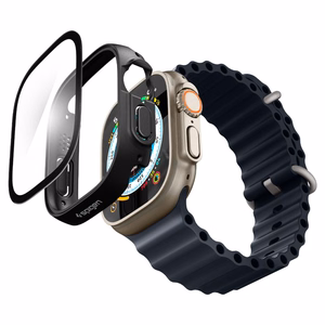 Spigen Thin Fit 360 -suojakuori Apple Watch Ultra 49 mm -mallille, musta
