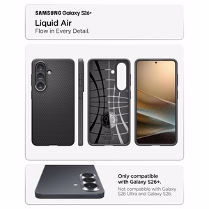 Spigen Liquid Air Case for Samsung Galaxy S26+ - Matte Black