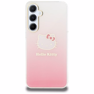 Hello Kitty IML Gradient Electrop Kitty Head Suojakuori Samsung Galaxy A55:lle - Vaaleanpunainen