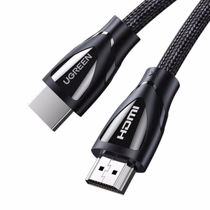 Musta Ugreen HD140 HDMI–HDMI 2.1 -kaapeli, 8K@60 Hz, 1 m (80401)