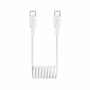 Puro 25W USB-C kierrekaapeli - USB-C 1m - Valkoinen