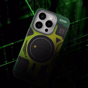 Suojakuori iPhone 16 PLUS:lle Forcell F-Protect Levels Dual Layer 4D MagSafe-yhteensopiva Military Drop-Test cyber green