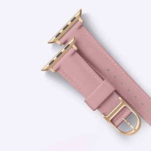 AmazingThing Class Band Nahkainen Hihna Apple Watch 45 / 46 / 49 mm:lle - vaaleanpunainen