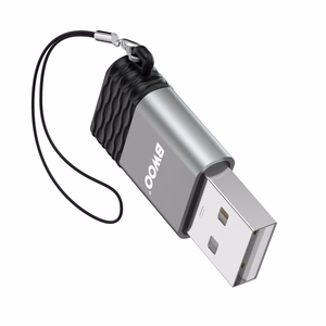 BWOO adapteri USB-C - USB harmaa OTG BZ-38
