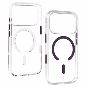 Liavec Pure -suojakuori kameran ohjauspainikkeella mallille iPhone 18 Pro/17 Pro, violetti