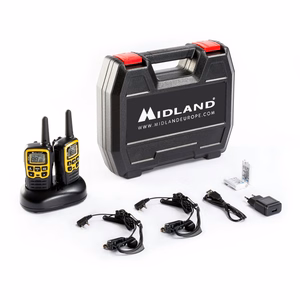 MIDLAND XT50 PMR -käsiradiopuhelimet salkussa
