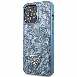 Guess 4G Triangle Logo Cardslot Suojakuori iPhone 13 Pro / 13:lle - sininen